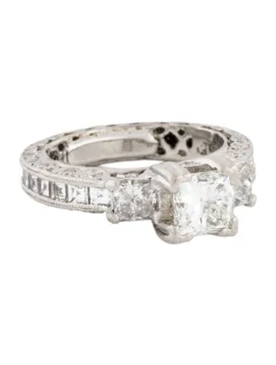 Pre-owned Tacori Platinum 2.71ctw Diamond Engagement Ring In Multi