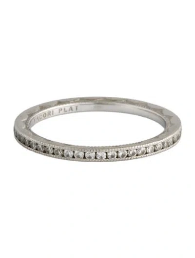 Pre-owned Tacori Platinum Diamond Eternity Band In Multi