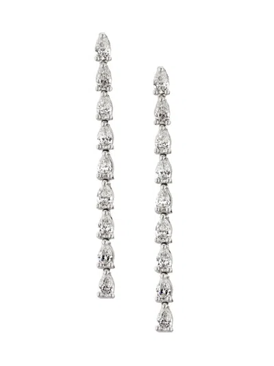Tacori Women's Stilla 18k White Gold & 1.10 Tcw Diamond Drop Earrings In Metallic