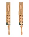 Tada Natural Beauty Unisex Wooden Cubed Massager Roller 2 Pack