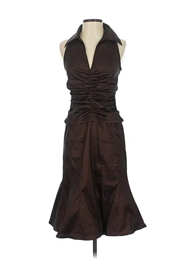 Pre-owned Tadashi Cocktail Dress In Brown