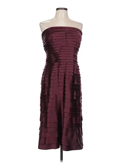 Pre-owned Tadashi Cocktail Dress In Burgundy