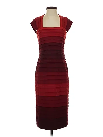 Pre-owned Tadashi Cocktail Dress In Burgundy