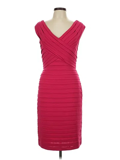 Pre-owned Tadashi Cocktail Dress In Burgundy