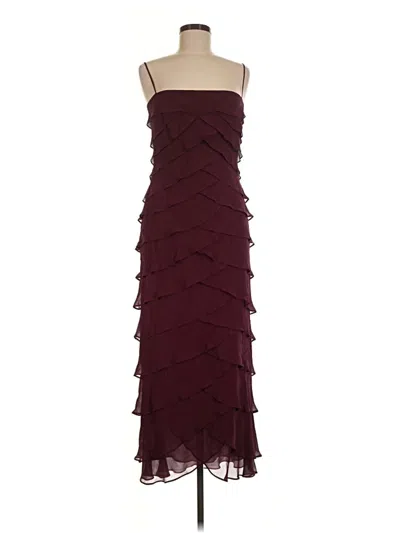 Pre-owned Tadashi Cocktail Dress In Burgundy