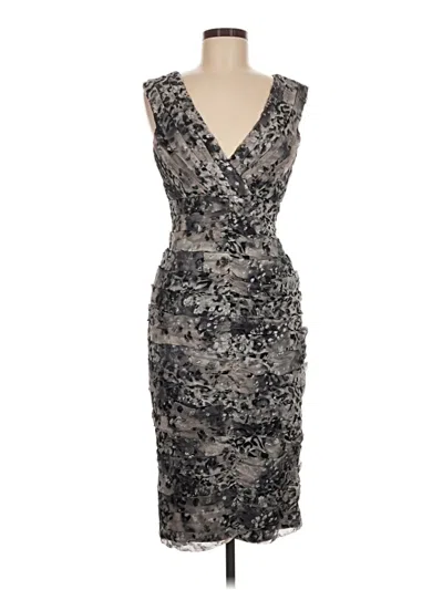 Pre-owned Tadashi Cocktail Dress In Gray