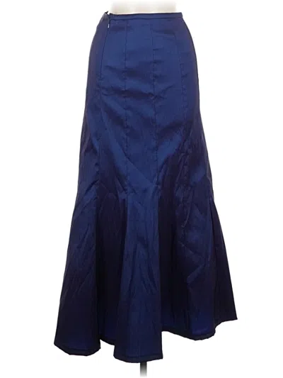 Pre-owned Tadashi Formal Skirt In Blue