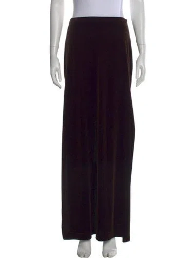 Pre-owned Tadashi Long Skirt In Black