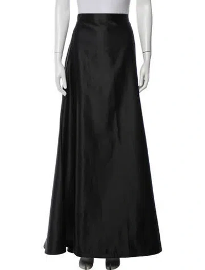 Pre-owned Tadashi Long Skirt In Black