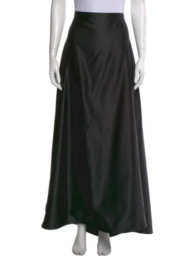 Pre-owned Tadashi Long Skirt In Black