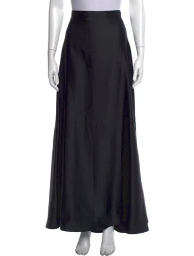 Pre-owned Tadashi Long Skirt In Black