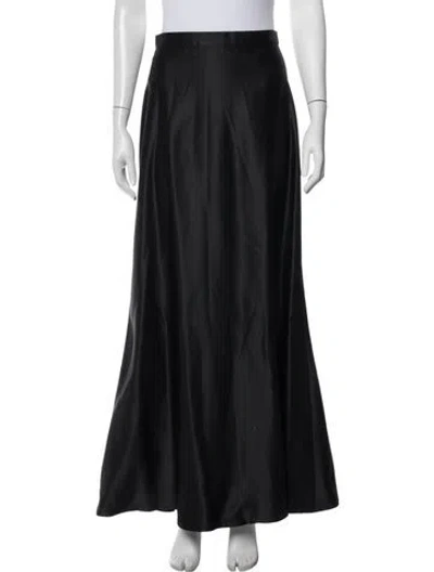 Pre-owned Tadashi Long Skirt In Black