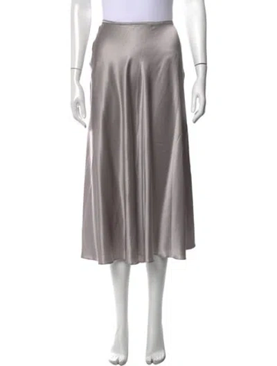 Pre-owned Tadashi Midi Length Skirt In Grey