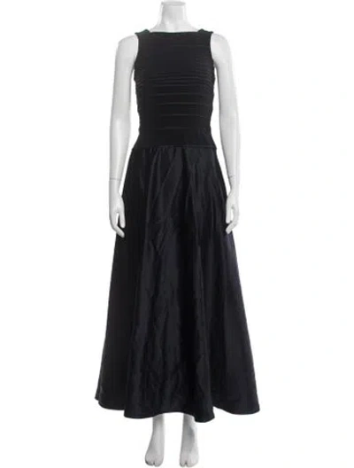 Pre-owned Tadashi Nylon Long Dress In Blue