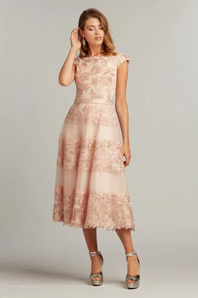 Tadashi Shoji Adriane Floral Embroidered Tea In Multi