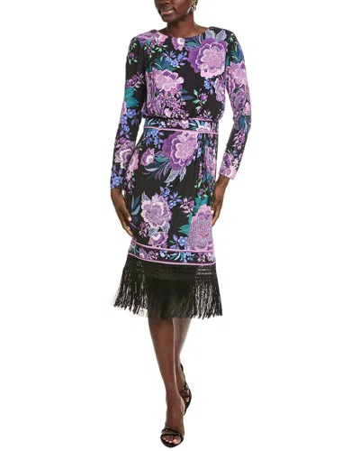 Tadashi Shoji Akilah Floral Blouson Midi Dress In Multi
