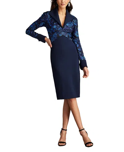 Tadashi Shoji Auger French Cuff Dress In Midnight