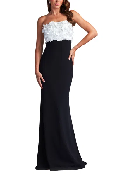 Tadashi Shoji Baldwin Floral Appliquéd Gown