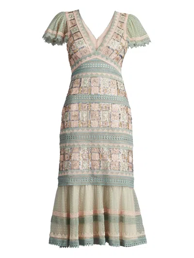 Tadashi Shoji Belle V-neck Dress