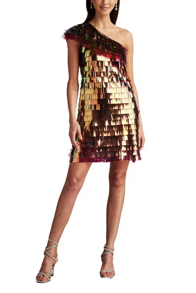 TADASHI SHOJI BINA SEQUIN FRINGE MINI DRESS