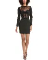 Tadashi Shoji Bliss Corset Mini Dress In Black