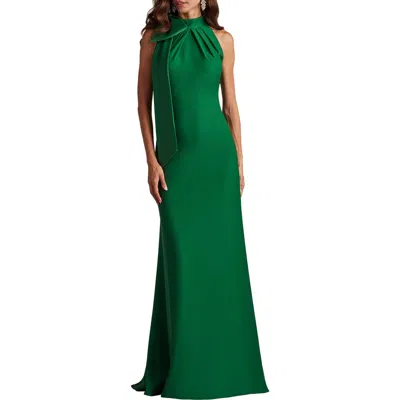 TADASHI SHOJI TADASHI SHOJI BOW DETAIL SLEEVELESS GOWN