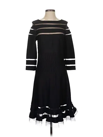 Pre-owned Tadashi Shoji Casual Dress In Black