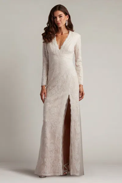 TADASHI SHOJI CHERELLE EMBROIDERED TULLE GOWN