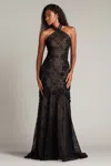 Tadashi Shoji Chr25356l Fitted Long Formal Prom Evening Dress In Multi