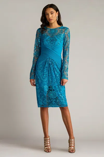TADASHI SHOJI COATES SEQUIN EMBROIDERED DRESS