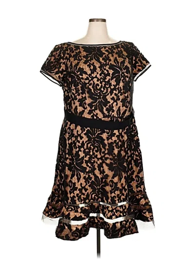 Pre-owned Tadashi Shoji Cocktail Dress In Black