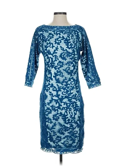 Pre-owned Tadashi Shoji Cocktail Dress In Blue