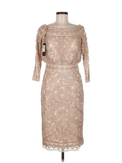 Pre-owned Tadashi Shoji Cocktail Dress In Brown