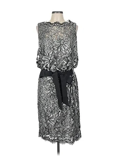 Pre-owned Tadashi Shoji Cocktail Dress In Silver