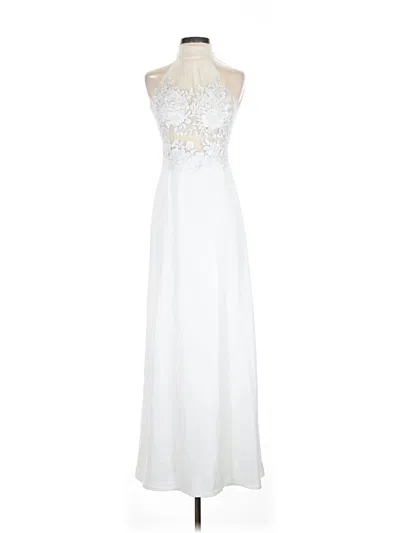 Pre-owned Tadashi Shoji Cocktail Dress In White