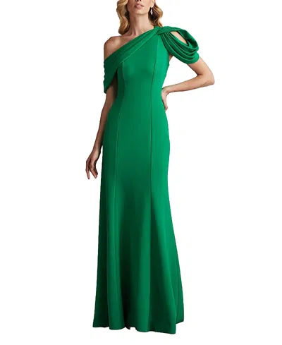 TADASHI SHOJI COPLEY SHOULDER DRAPE GOWN