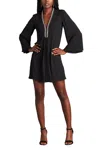 Tadashi Shoji Dane Embellished Tunic Mini Dress