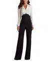 Tadashi Shoji Deacon Collar Jumpsuit In White