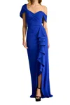 Tadashi Shoji Drea Waterfall Flounce Gown