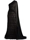 Tadashi Shoji Paillette And Cord Embroidered Tulle Gown In Schwarz