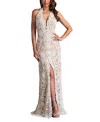 Tadashi Shoji Elanor Gown In Ivory
