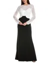 Tadashi Shoji Embellished Gown In White