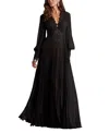 Tadashi Shoji Fellows Blouson Sleeve Gown In Black