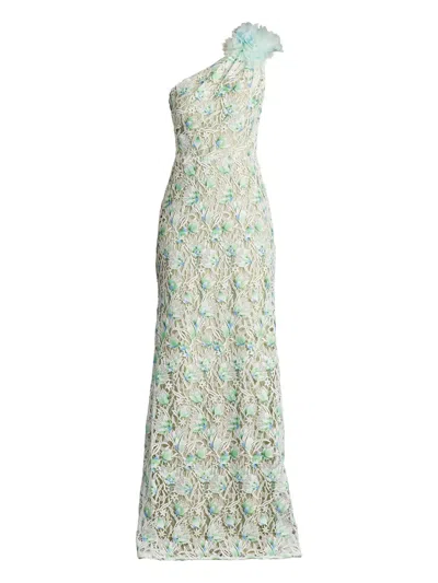 TADASHI SHOJI FLORAL-MOTIF DRESS