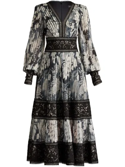 TADASHI SHOJI FLORAL-PRINT DRESS