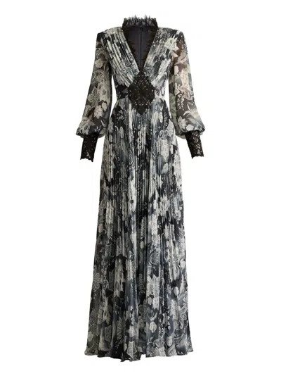 TADASHI SHOJI FLORAL-PRINT DRESS