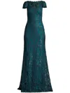 TADASHI SHOJI GARWOOD SEQUIN EMBROIDERED GOWN