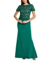 Tadashi Shoji Gown In Green