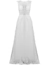 Tadashi Shoji Hastings Embroidered Gown In White