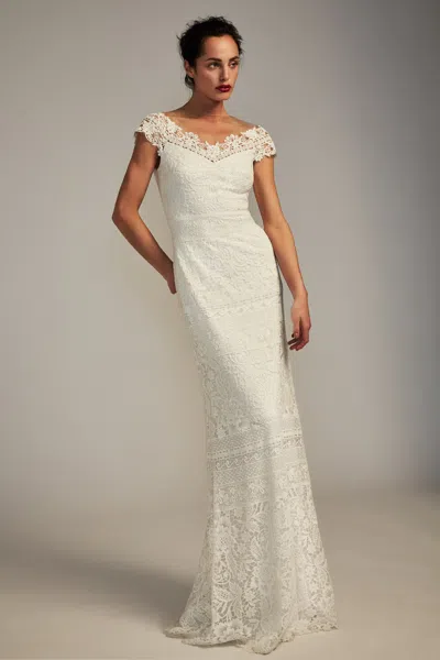 Tadashi Shoji Joelle Gown In White